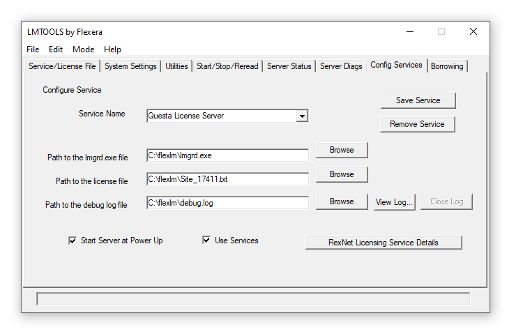 License Server Configuration